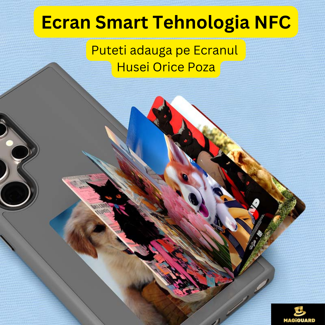 Husa Telefon NFC cu Ecran E-INK