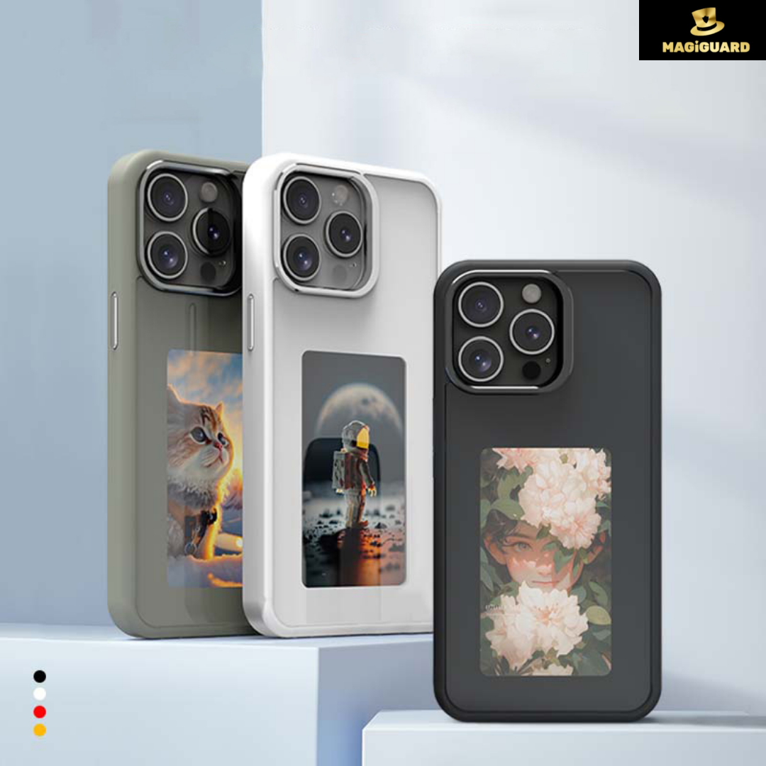 Husa Telefon NFC cu Ecran E-INK