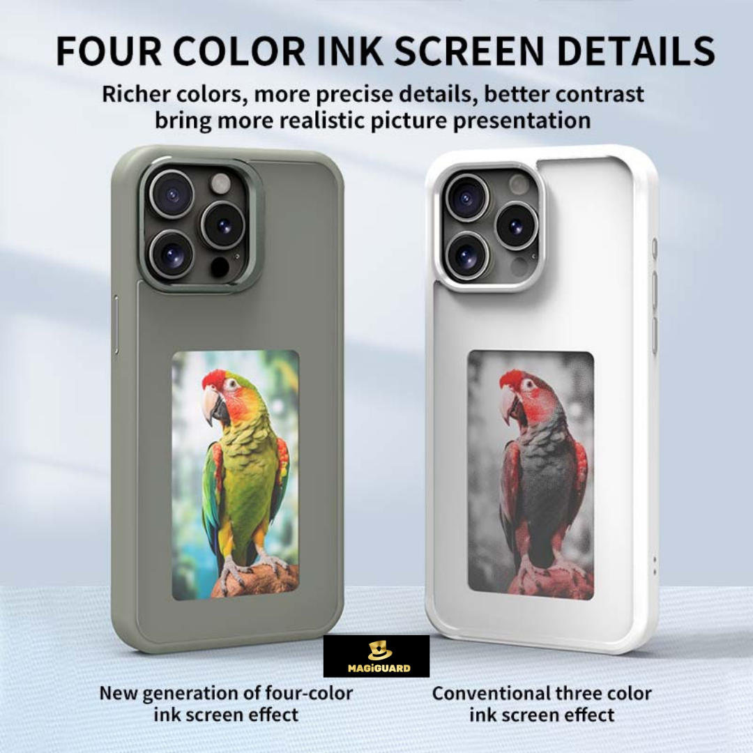 Husa Telefon NFC cu Ecran E-INK